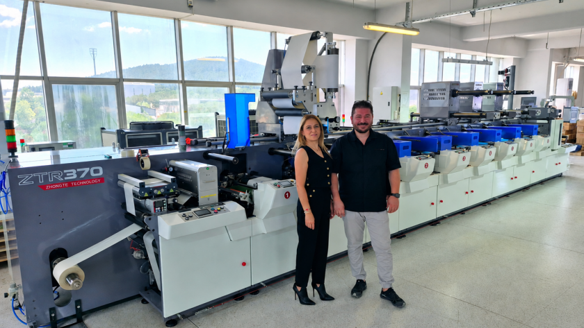 Uğurlu Etiket ZONTEN ZTR-370 flekso baskı makinesi