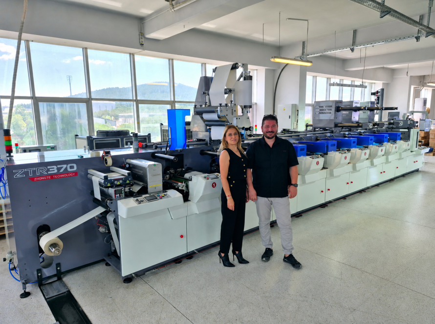 Uğurlu Etiket ZONTEN ZTR-370 flekso baskı makinesi